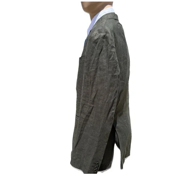 (Sene) linen New‎ without tags Men (44) blazer 2 button olive formal sport Coat